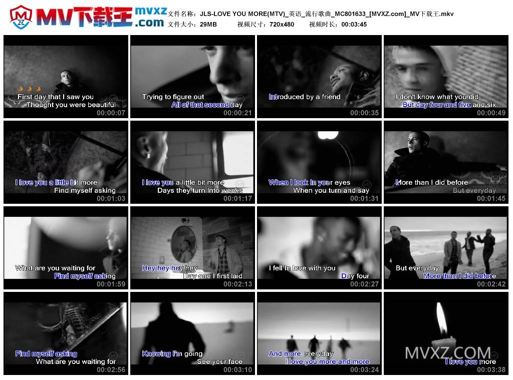 JLS-LOVE YOU MORE(MTV)_英语_流行歌曲_MC801633